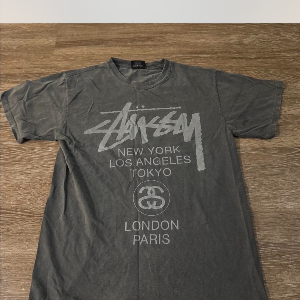 Stussy Charcoal City Graphic Tee